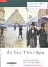 Art Of French Song Vol 1 Medium/low Voice Sheet Music Songbook