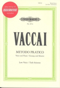 Vaccai Practical Method Low Book & Cd Sheet Music Songbook