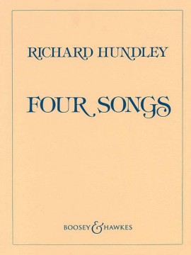 Hundley 4 Songs For Voice & Piano Sheet Music Songbook