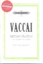 Vaccai Practical Method + Cd Medium Voice Sheet Music Songbook