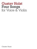 Holst 4 Songs Op35 High Voice & Violin Sheet Music Songbook