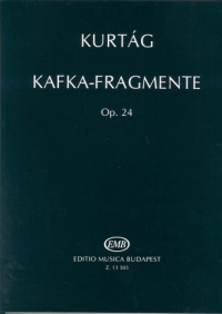 Kafka Fragments Kurtag Soprano & Violin Sheet Music Songbook