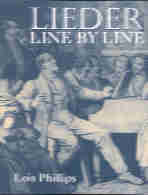 Lieder Line By Line Phillips Paperback Sheet Music Songbook