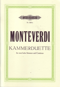 Monteverdi 6 Duets Italian High Voices Sheet Music Songbook