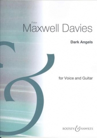 Maxwell Davies Dark Angels Voice & Guitar Sheet Music Songbook