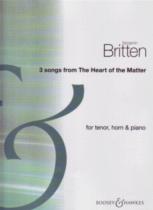 Britten 3 Songs From Heart Of The Matter Sc/pts Sheet Music Songbook