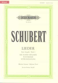 Schubert Songs Vol 1 Medium Sheet Music Songbook