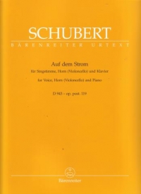 Schubert Auf Dem Strom D943 Voice/horn & Pf Sheet Music Songbook