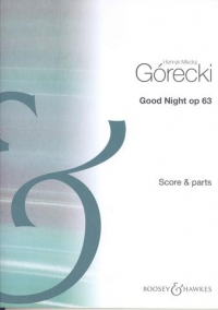 Gorecki Good Night Op63 Sop/afl/3tam-tam/pf Sheet Music Songbook