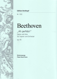 Beethoven Ah! Perfido Op65 Sheet Music Songbook