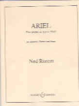 Rorem Ariel 5 Poems Of Silvia Plath Sop Cl & Piano Sheet Music Songbook