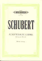 Schubert Selection (30 Songs) Medium Sheet Music Songbook