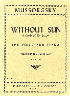 Mussorgsky Without Sun Sheet Music Songbook