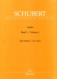 Schubert Lieder Vol 1 Durr Low Sheet Music Songbook