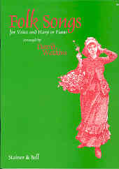 Folk Songs For Voice & Harp Watkins Sheet Music Songbook