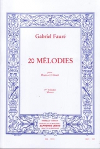 Faure 20 Melodies Vol 1 Mezzo Sheet Music Songbook