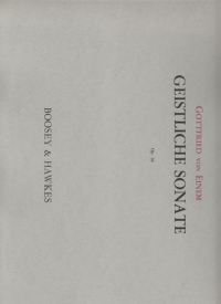 Einem Geistliche Sonate Op38 Sheet Music Songbook