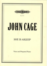 Cage She Is Asleep Voice & Prepared Piano Sheet Music Songbook