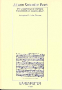 Bach Schemelli Gesangbuch High Voice Sheet Music Songbook