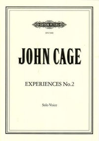 Cage Experiences 2  Solo Voice Sheet Music Songbook