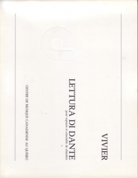 Vivier Lettura Di Dante Soprano & Chamber Ensemble Sheet Music Songbook