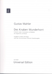 Mahler Des Knaben Wunderhorn 15 Songs Low Voice Sheet Music Songbook