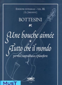 Bottesini Une Bouche Aimee/tutto Che Mondo V/cb/pf Sheet Music Songbook