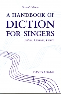 Handbook Of Diction For Singers Adams Sheet Music Songbook
