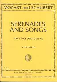 Mozart/schubert Serenades & Songs  Voice & Guitar Sheet Music Songbook