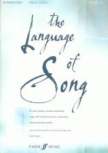 Language Of Song Elementary High Voice Book & Cd Sheet Music Songbook