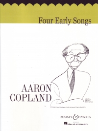 Copland Four Early Songs Medium Voice & Piano Sheet Music Songbook