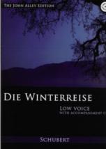 Schubert Die Winterreise Alley Low Book & Cd Sheet Music Songbook