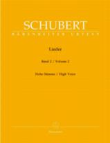 Schubert Lieder Vol 2 (op26 To Op79) High Durr Sheet Music Songbook