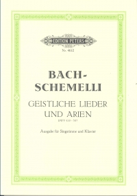 Bach 69 Sacred Songs And Arias Sheet Music Songbook