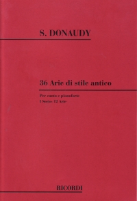 Donaudy 36 Arias Series 1 Songs Sheet Music Songbook