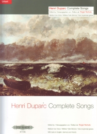 Duparc Complete Songs Medium-low Sheet Music Songbook