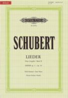 Schubert Songs Vol 2 (54 Songs) Low Sheet Music Songbook