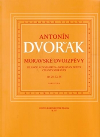 Dvorak Moravian Duets Op20/32/38 (cz-g-e) Voice Sheet Music Songbook