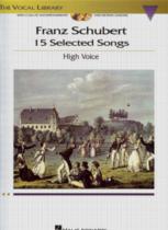 Schubert 15 Selected Songs Book & Cd High Voice Sheet Music Songbook