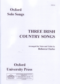 Clarke Three Irish Country Songs Sheet Music Songbook