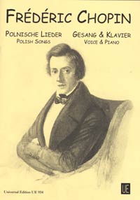Chopin Polish Songs (polnische Lieder) Voice & Pia Sheet Music Songbook