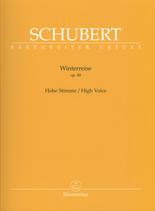 Schubert Winterreise Op89 High Voice & Piano Sheet Music Songbook