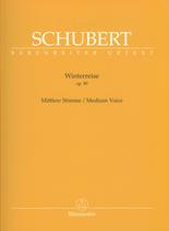 Schubert Winterreise Op89 Medium Voice & Piano Sheet Music Songbook
