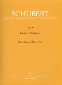 Schubert Lieder Vol 4 Durr High Voice Sheet Music Songbook