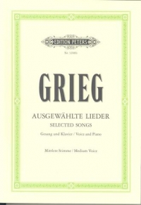 Grieg Selected Songs (60) Medium/low Voice German Sheet Music Songbook