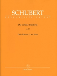 Schubert Die Schone Mullerin Op25 Durr Low Voice Sheet Music Songbook