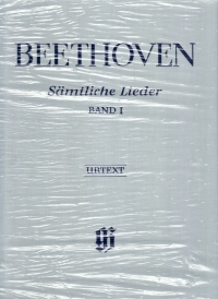 Beethoven Lieder Complete Vol I Hardback Sheet Music Songbook