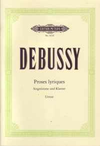 Debussy Proses Lyriques Voice & Piano Sheet Music Songbook