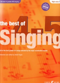Best Of Singing Grades 4-5 Pegler High + Cd Sheet Music Songbook