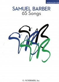 Barber 65 Songs Medium/low Voice Sheet Music Songbook